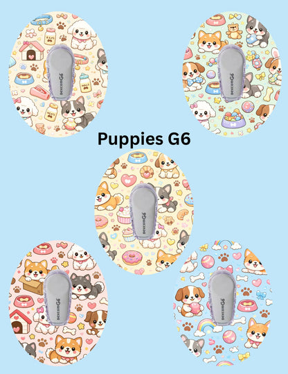 Puppies CGM Patches, Dexcom G7, Libre 3, Omnipod, Pack of 5