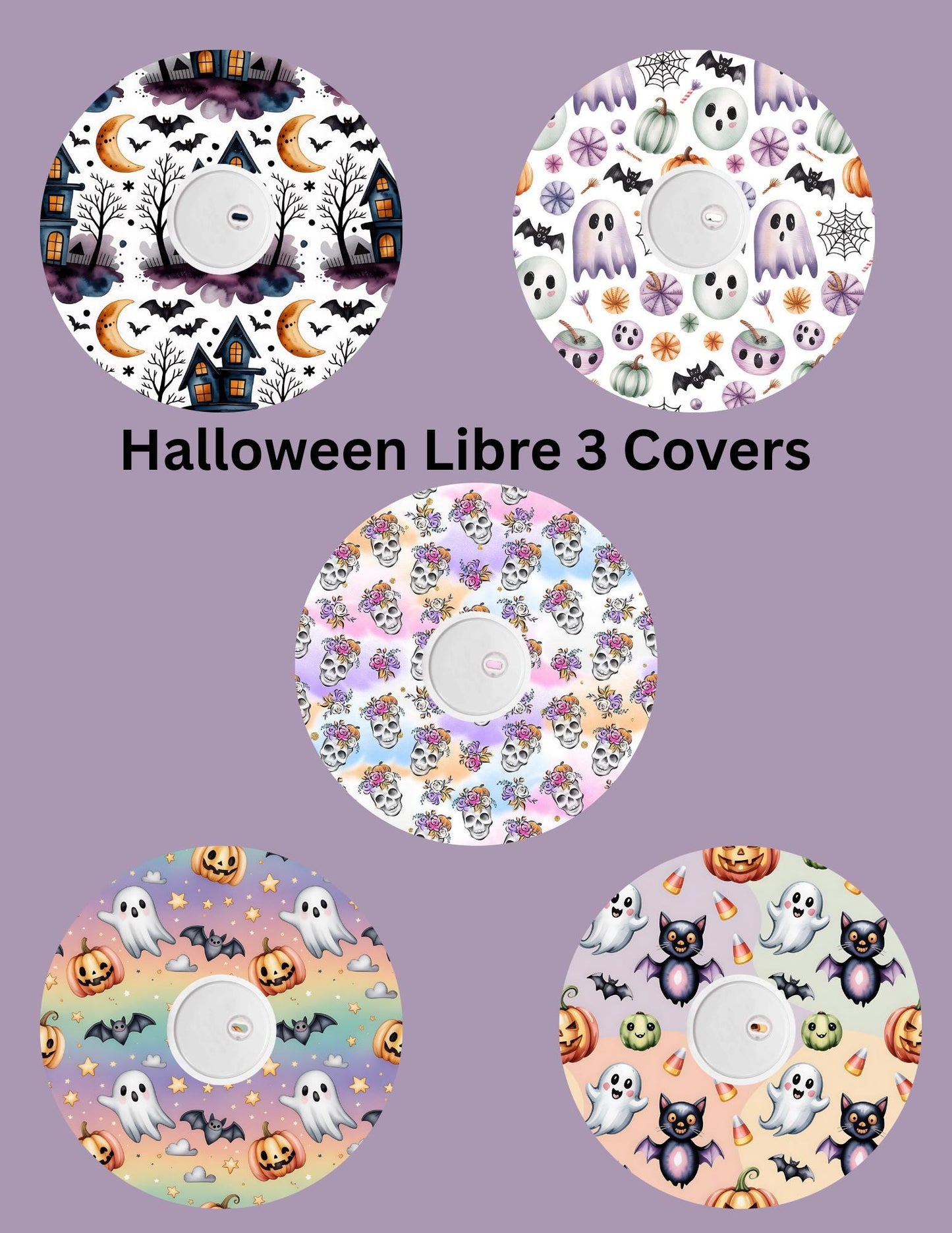 Halloween CGM/Omnipod Cover Patches, Style 5-Pack