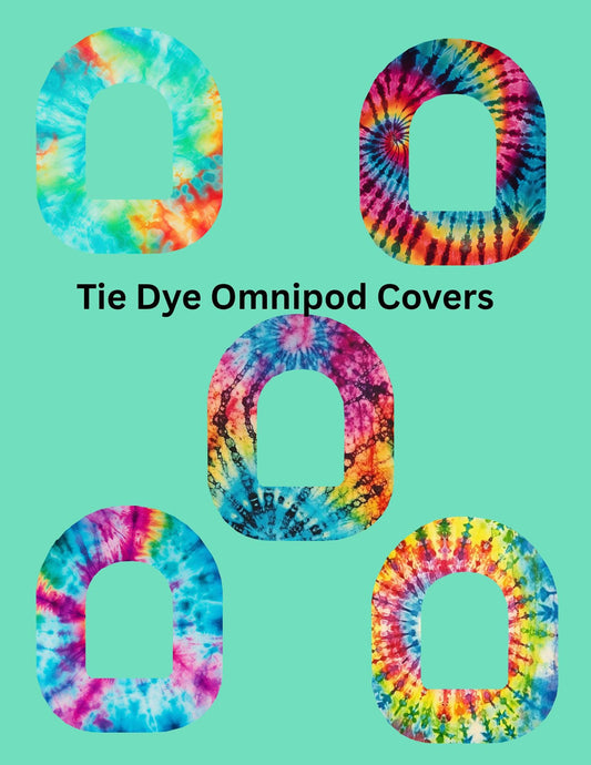 Omnipod Cover Tie Dye Theme Style Pack of 5