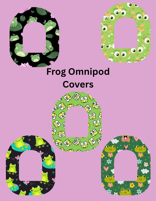 Omnipod Cover Frog Theme Style Pack of 5