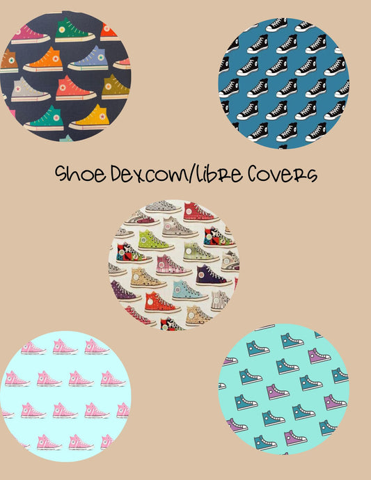 Hightop Shoe CGM Cover Patch 5-Pack: Dexcom G7/Libre