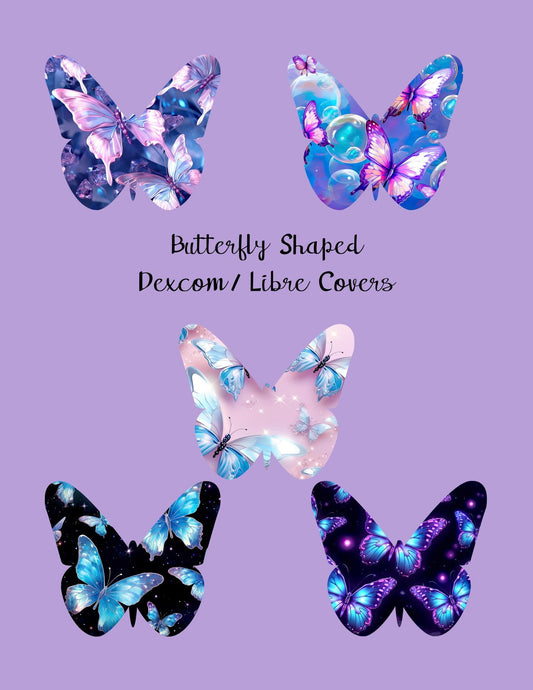 Butterfly Dexcom G7/Libre CGM Covers, Style Pack