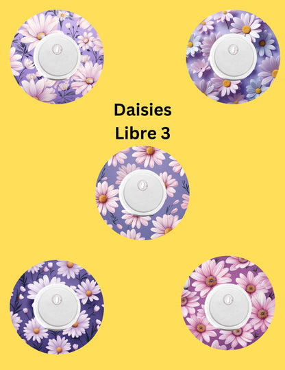 Daisy CGM Stickers, Dexcom G7/Libre Patches, Style Pack of 5
