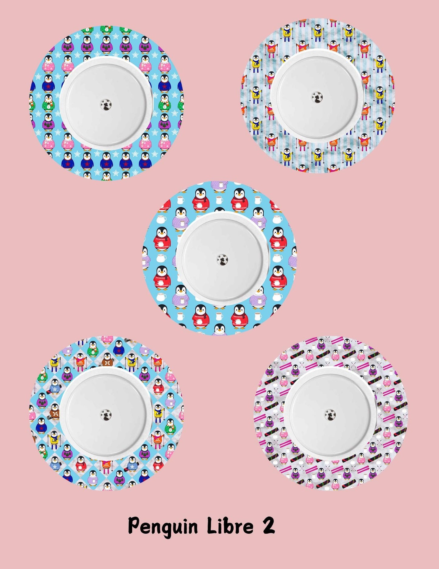 Penguin Dexcom G7, G6, Libre CGM Cover Patches, Style Pack of 5