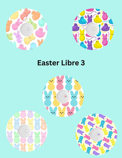 Easter CGM Patches, Dexcom G7, Libre 3, Omnipod Cover, Pack of 5