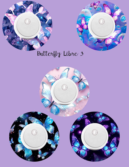 Butterfly Dexcom G7/Libre CGM Covers, Style Pack