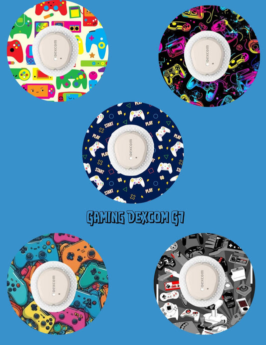 Gaming Dexcom G7/G6/Libre CGM Patches, Style 5-Pack