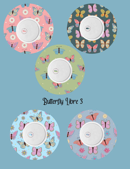 Butterfly CGM Covers: Dexcom G7 G6, Libre 2/3 Style Pack