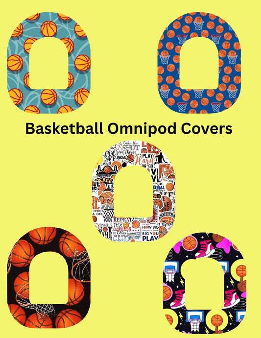 Omnipod Cover basketball Theme Style Pack of 5