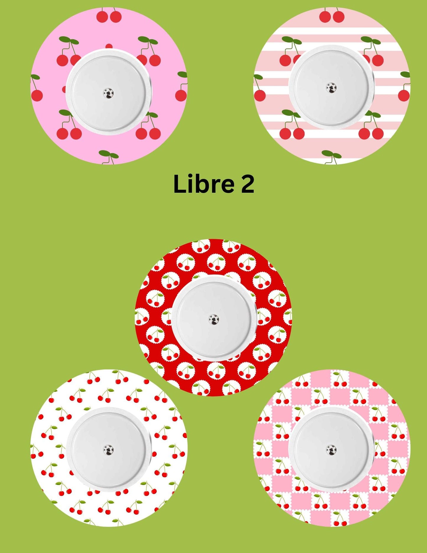 Cherry CGM Stickers, Dexcom G7 G6 Libre 3 Covers, Style Pack