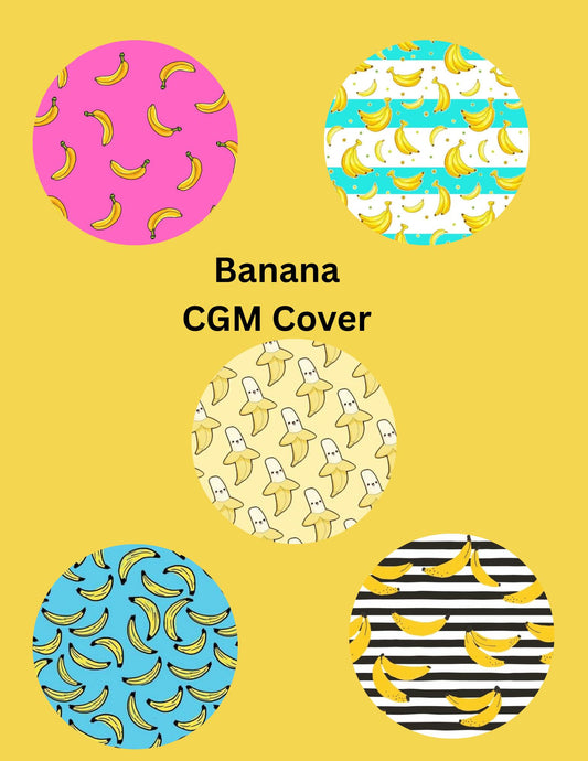 Banana CGM Cover Patches, Dexcom G7/Libre/G6, Omnipod, Pack of 5